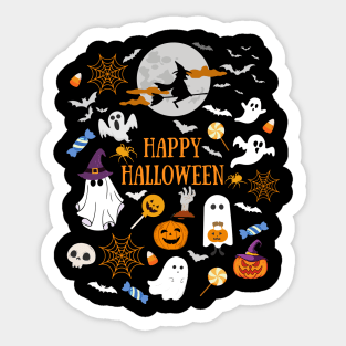 Halloween For Boys Grils, Happy Halloween,  Kids Halloween Sticker